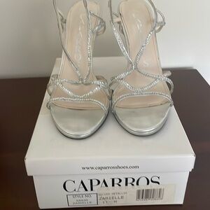 Caparros Silver Heels with Elegant Design